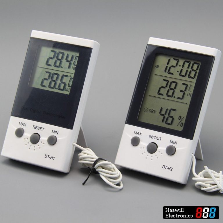 DT-H Digital Thermometer / Hygrometer Clock