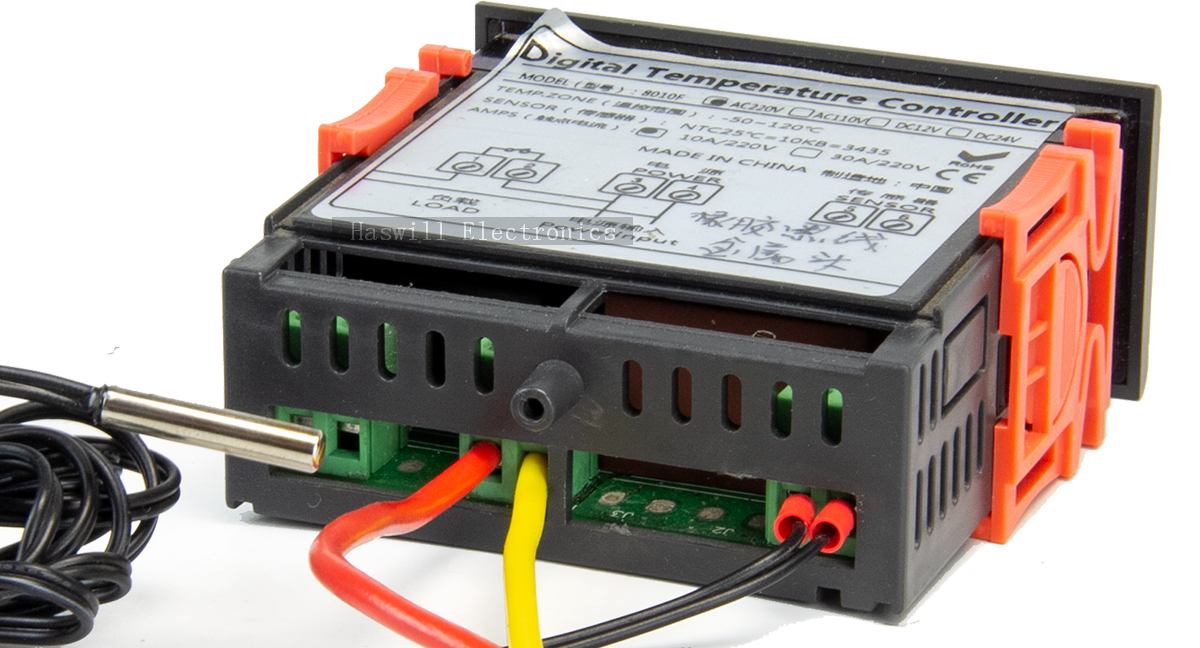 Цифровой термостат AL8010F для регулирования температуры путем контроля рабочего состояния нагревательной или охлаждающей нагрузки - схема подключения и фото