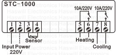 Digitaler Temperaturregler STC-1000 – alter Schaltplan