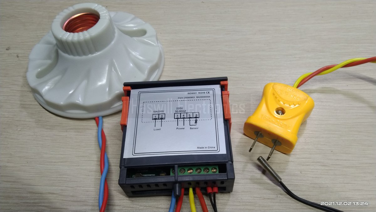 RC-113M PID temperature controller wiring na larawan