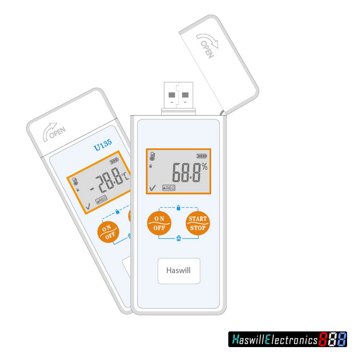 USB Temperature and Humidity Data Logger