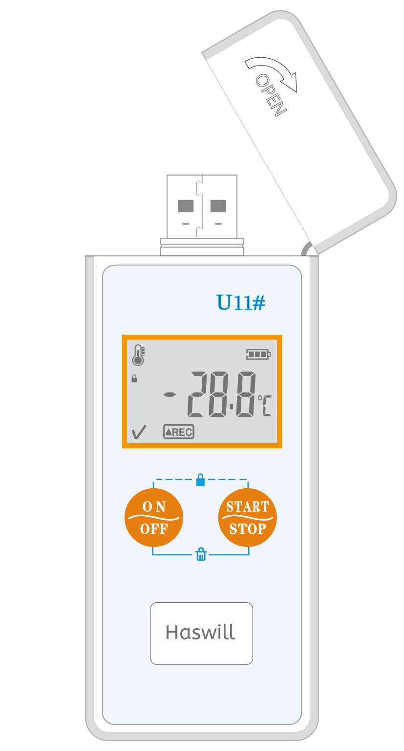 Haswill temperatuurdatalogger