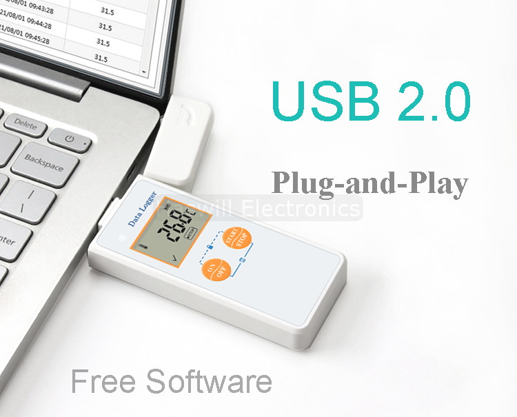 Logiciel gratuit pour acquérir des données depuis le port USB 2 0 de l'enregistreur de données de température USB numérique Haswill Logiciel gratuit pour acquérir des données depuis le port USB 2 0 de l'enregistreur de données de température USB numérique Haswill