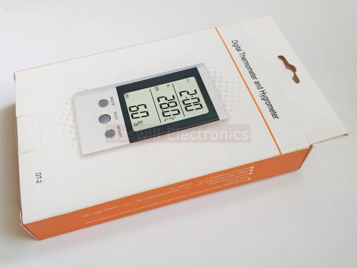 Haswill Electronics DT H เครื่องวัดอุณหภูมิดิจิตอลไฮโกรมิเตอร์นาฬิกา แพ็คเกจ 1